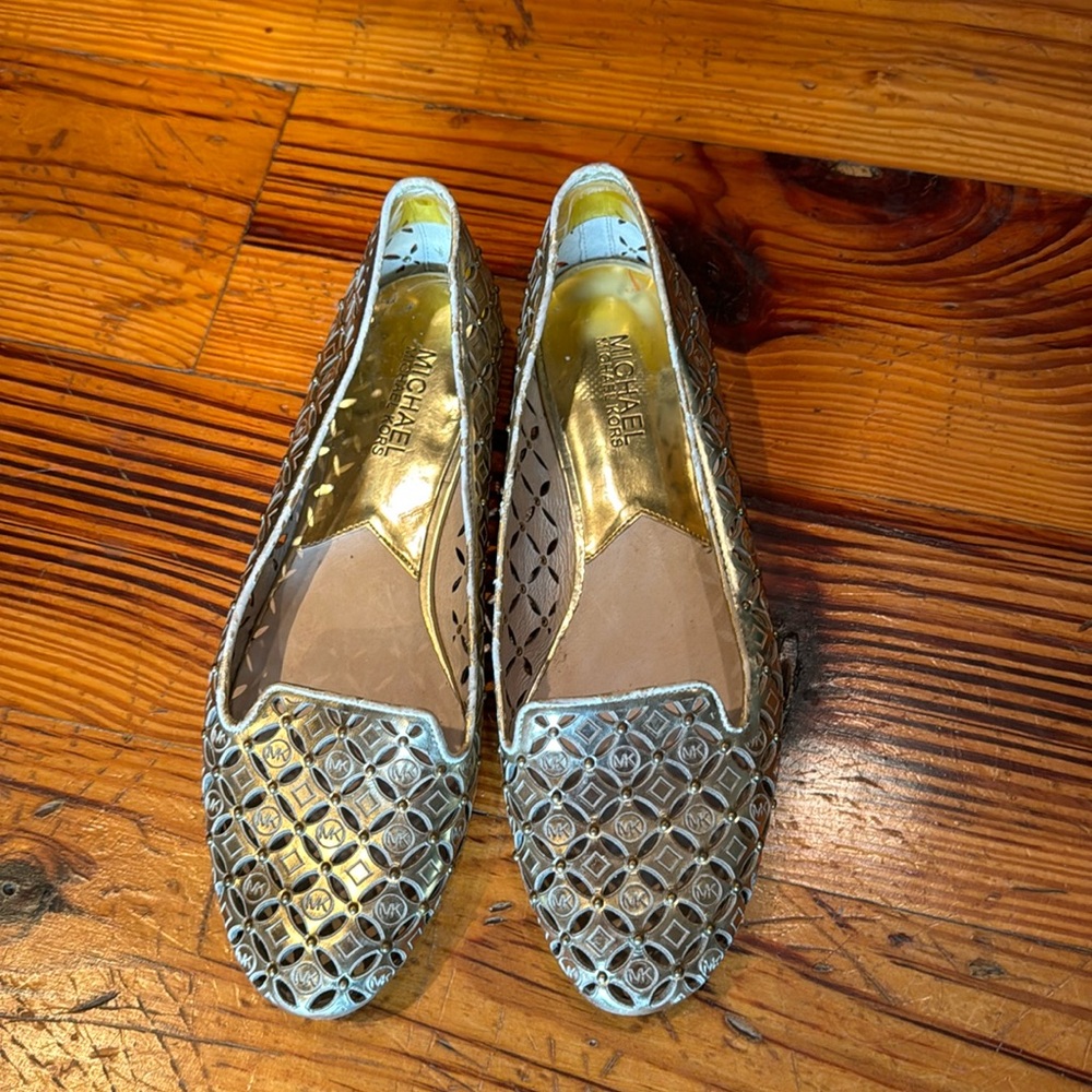 Michael Kors Gold Flats
